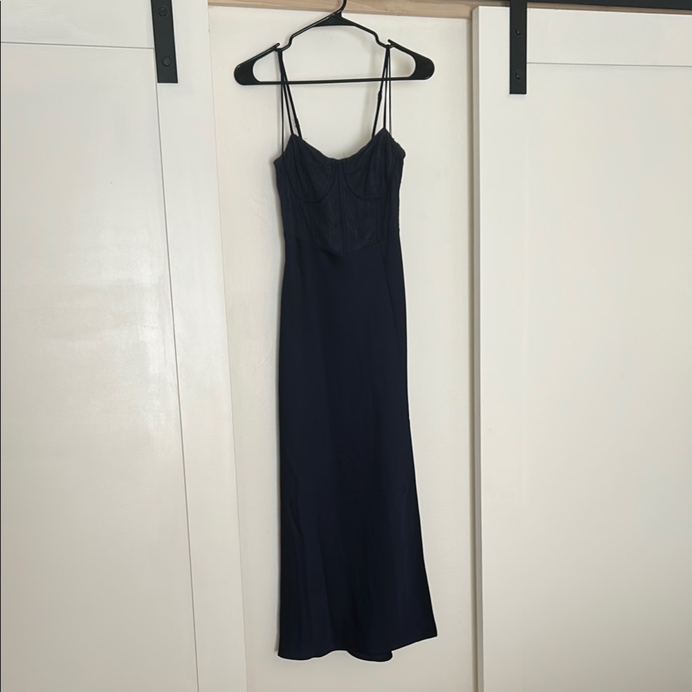 Astr Blue Chemise Slip Sleepwear